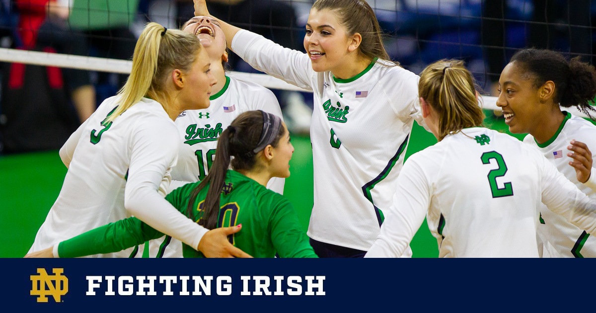 Irish Squeeze Orange in Four Sets - Notre Dame Official Athletic Site
