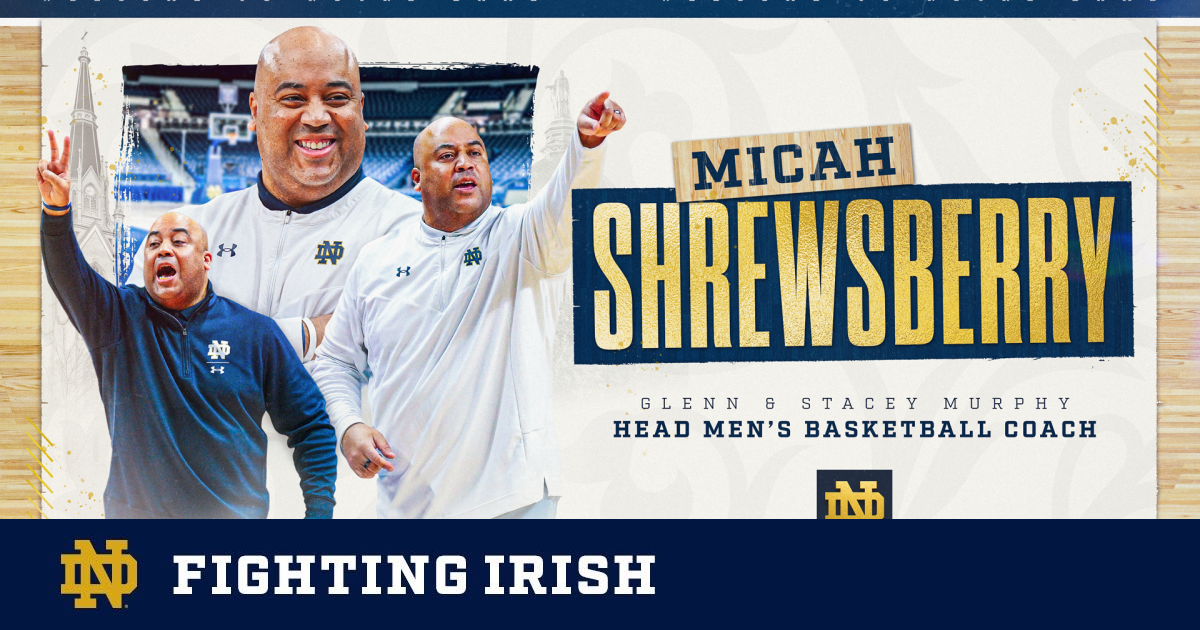 Micah Shrewsberry nommé Glenn & Stacey Murphy entraîneur principal de basketball masculin – Notre Dame Fighting Irish – Site officiel d’athlétisme