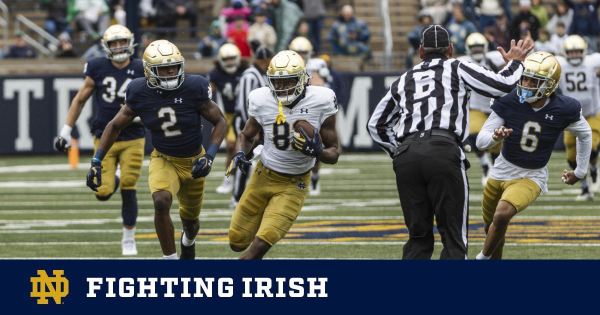 Gold Shuts Out Blue 24-0 – Notre Dame Fighting Irish – Site officiel d’athlétisme
