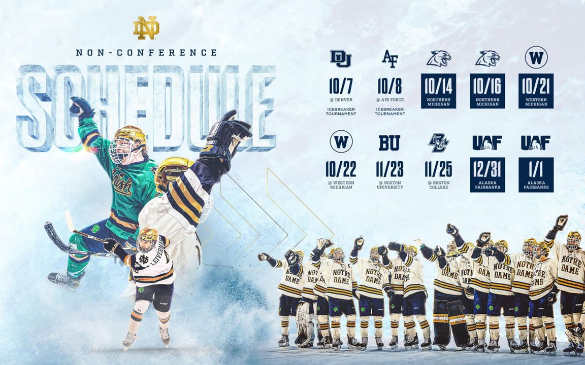 Hockey Announces Non-Conference Schedule – Notre Dame Fighting Irish