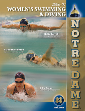 2005-06 Swimming & Diving Media Guide Cover