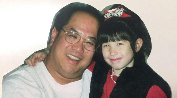 Sandra with her father, Gerard.