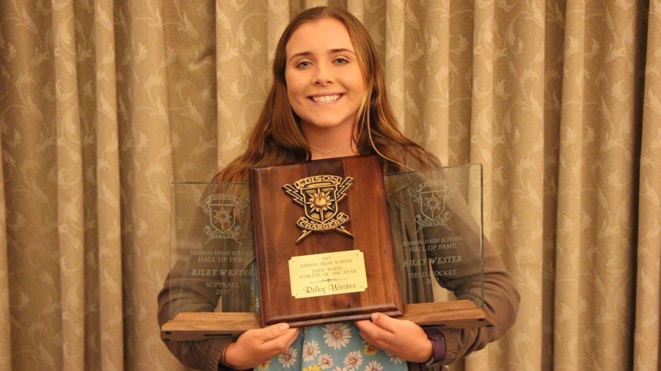 Riley Wester became the fifth Notre Dame softball player named to the Edison High School Athletics Hall of Fame in June