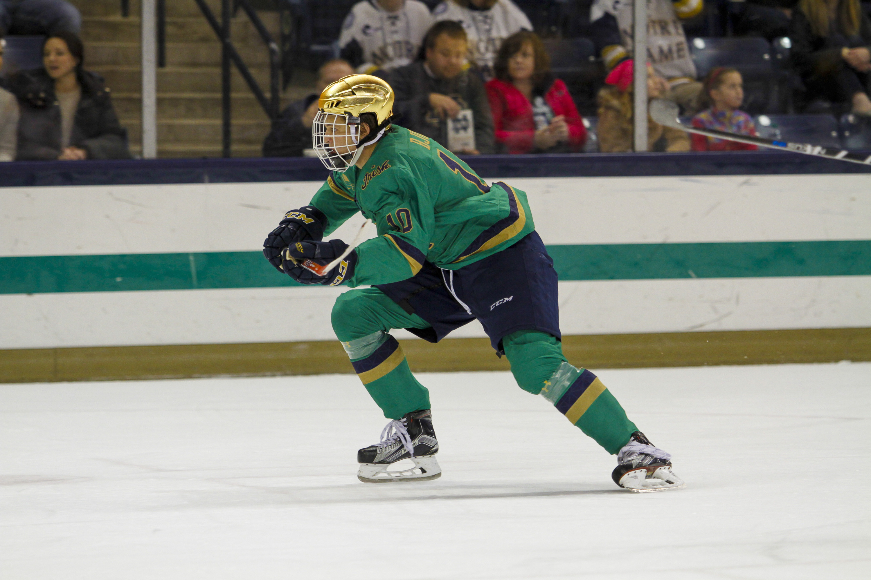 notre dame green hockey jersey