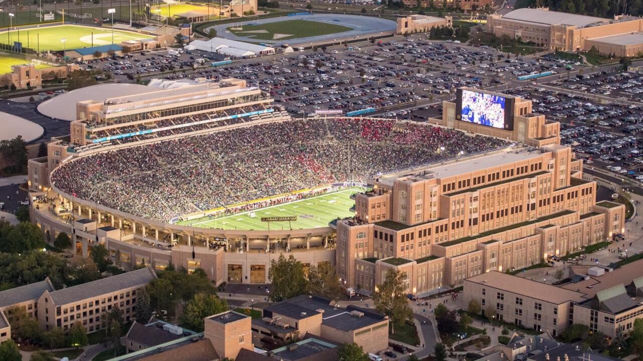 54 HQ Pictures Notre Dame Football Stadium Location / Notre Dame
